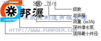 QJ深井泵型号定义