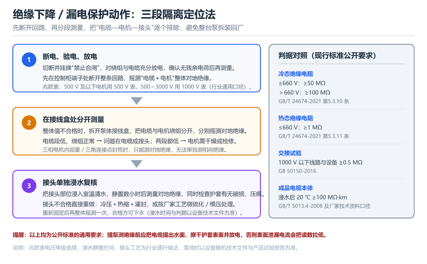 绝缘下降三段隔离定位法
